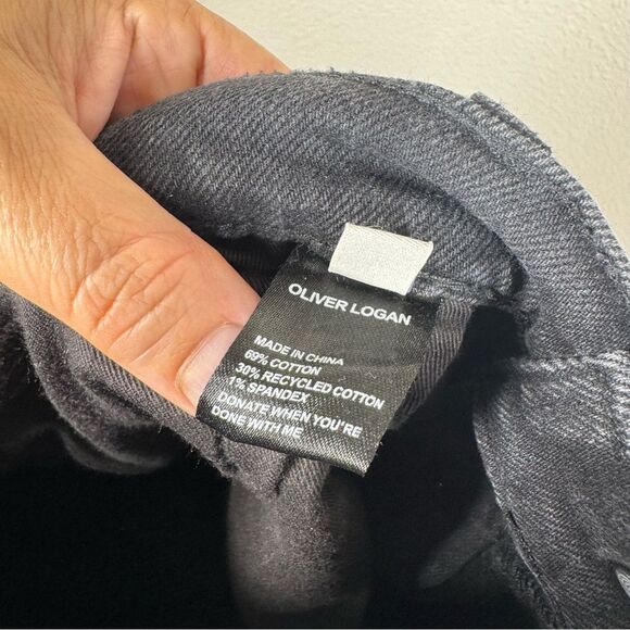 Oliver Logan Crosby Relaxed Taper Jeans Black Wash Boyfriend Fit Size 31 - Picture 10 of 11
